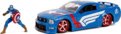 FORD -  MUSTANG GT 2006 - AVENGERSAVEC FIGURINE CAPTAIN AMERICA - 1/24 -  JADA HOLLYWOOD RIDES