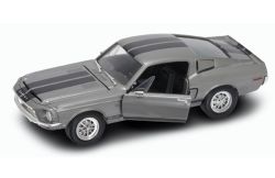 FORD -  MUSTANG SHELBY GT-500KR 1968 GRISE - 1/18