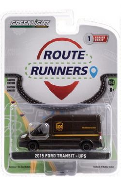 FORD -  UPS - TRANSIT 2019 (HIGH ROOF) - 1/64 -  ROUTE RUNNERS