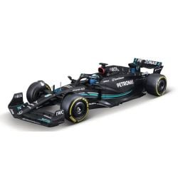 FORMULE 1 -  MERCEDES-BENZ AMG PETRONAS F1 TEAM 2023 - 1/24 - AVEC PRÉESENTOIRE DE PLASTIQUE 63 -  GEORGE RUSSEL