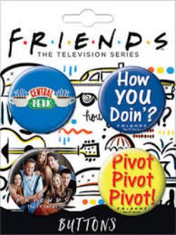 FRIENDS -  ENSEMBLE DE 4 BADGES ''FRIENDS SET 1'' 3