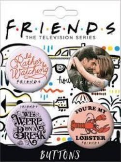 FRIENDS -  ENSEMBLE DE 4 BADGES ''FRIENDS SET 2'' 4