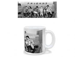 FRIENDS -  LUNCH ON A SKYSCRAPER - NOIR ET BLANC (325 ML) -  TASSE EN CÉRAMIQUE