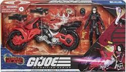 G.I. JOE -  SET FIGURINE DE BARONESS AVEC MOTO DE COIL (COBRA ISLAND) (15 CM) -  CLASSIFIED SERIES 13