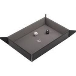GAMEGENIC -  PLATEAU À DÉS MAGNETIQUE  -  NOIR & GRIS (279*209MM)