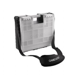 GAMEGENIC -  VALISE DE RANGEMENT ET TRANSPORT - NOIR/BLANC/TRANSPARENT -  GAME CASTLE