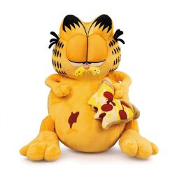 GARFIELD -  PELUCHE DE GARFIELD SURCHARGÉ DE PIZZA (33 CM)