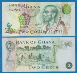 GHANA -  2 CEDIS 1978 (UNC) 14C-2