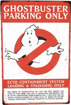 GHOSTBUSTERS -  AFFICHE MÉTALLIQUE 