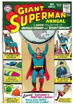 GIANT SUPERMAN -  SUPERMAN ET BATMAN (1963) VERY GOOD 4.5 08