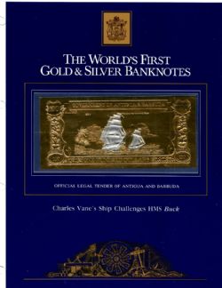 GOUVERNEMENT D'ANTIGUA & BARBUDE -  BCAPITAINE CAHRLES VANE ET LE HMS BUCK -  100 DOLLARS 1981