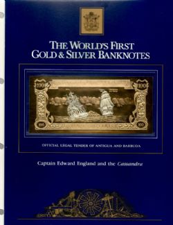 GOUVERNEMENT D'ANTIGUA & BARBUDE -  LE CAPITAINE EDWARD ENGLAND ET LE CASSANDRA -  100 DOLLARS 1981