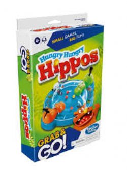 GRAB & GO -  HUNGRY HUNGRY HIPPOS (NOUVELLE ÉDITION) (BILINGUE)