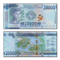 GUINÉE -  20 000 FRANCS 2020 (UNC) 50C