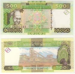 GUINÉE -  500 FRANCS 2006 (UNC) 39