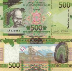 GUINÉE -  500 FRANCS 2018 (UNC) 48