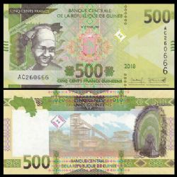 GUINÉE -  500 FRANCS 2018 (UNC)