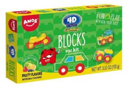 GUMMY BLOCKS -  TROUSSE DE VOITURE (100 G) -  4D