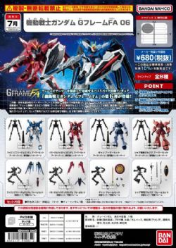 GUNDAM -  MODÈLE RÉDUIT MYSTÈRE ALÉATOIRE  -GFRAME FA VOL.6