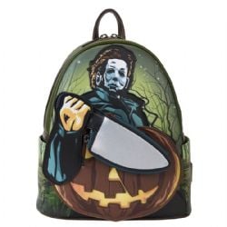 HALLOWEEN -  SAC À DOS DE MICHAEL MYERS AVEC COUTEAU ET CITROUILLE -  LOUNGEFLY