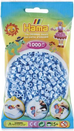 HAMA BEADS -  PERLES - GLACE BLEUE PASTEL (1000 PIECES)