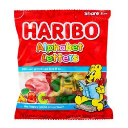 HARIBO -  JUJUBES LETTRES DE L'ALPHABET (113G)