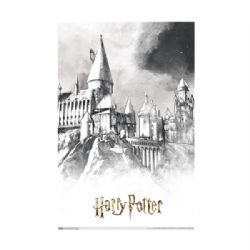 HARRY POTTER -  AFFICHE D'ESQUISSE DE POUDLARD (56 X 86.5 CM)