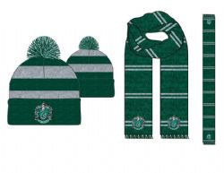 HARRY POTTER -  COMBO TUQUE/FOULARD - SERPENTARD