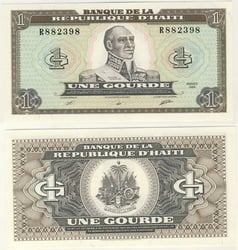 HAÏTI -  1 GOURDE 1989 (UNC) 253A