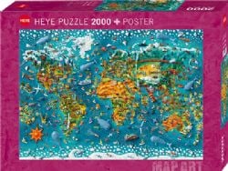 HEYE -  MINIATURE WORLD (2000 PIECES) -  MAP ART