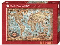 HEYE -  THE WORLD (2000 PIÈCES) -  MAP ART