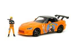 HONDA -  S2000 R35 2001 - NARUTO AVEC FIGURINE DE NARUTO - 1/24 -  JADA HOLLYWOOD RIDES