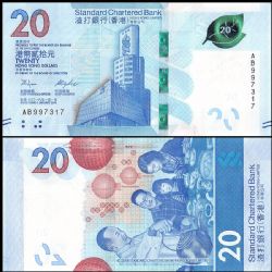 HONG KONG -  20 DOLLARS 2018 (UNC) - STANDARD CHARTERED BANK B413