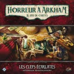 HORREUR À ARKHAM : LE JEU DE CARTES -  EXTENSION INVESTIGATEURS: LES CLEFS ÉCARLATES (FRANÇAIS)