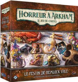 HORREUR À ARKHAM : LE JEU DE CARTES -  LE FESTIN DE HEMLOCK VALE (FRANÇAIS) -  EXTENSION INVESTIGUATEURS