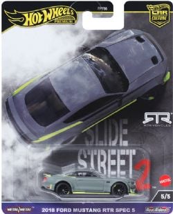 HOT WHEELS PREMIUM -  2018 FORD MUSTANG RTR SPEC 5 -  SLIDE STRRET 2 5/5