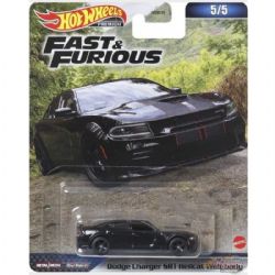 HOT WHEELS PREMIUM -  DODGE CHARGER SRT HELLCAT WIDEBODY -  FAST AND FURIOUS 5/5