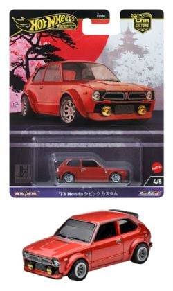 HOT WHEELS PREMIUM -  HONDA - CIVIC CUSTOM 1973 -  CAR CULTURE 4/5