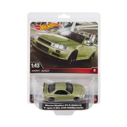 HOT WHEELS PREMIUM -  NISSAN SKYLINE GT-R (BNR34) V-SPEC II NUR AVEC COMPOSANTES NISMO - 1/43 5