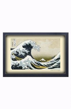 IMAGE ENCADRÉE : GREAT WAVE OF KANAGAWA (33 CM X 48 CM)