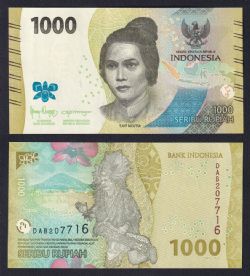 INDONÉSIE -  1000 RUPIAH 2022 (UNC) 162