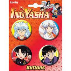 INUYASHA -  ENSEMBLE DE 4 BADGES ''INUYASHA SET 1''