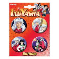 INUYASHA -  ENSEMBLE DE 4 BADGES ''INUYASHA SET 2'' 2