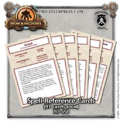 IRON KINGDOMS: RPG -  SPELL DECK -  ACCESSOIRE CARTES 5E