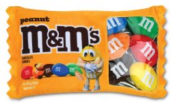 ISCREAM -  PELUCHE AVEC EMBALLAGE DE M&M'S AUX CACAHUÈTES