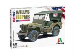 ITALERI -  1/24 - JEEP WILLYS MB 80E ANNIVERSARE 3536