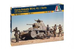 ITALERI -  1/35 - TANK FIAT M13/40 AVEC BERSAGLIERI 6543