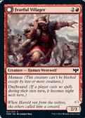 Innistrad: Crimson Vow -  Fearful Villager // Fearsome Werewolf