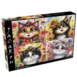 JACAROU PUZZLES -  ÉQUIPE CHAT-TITUDE (1000 PIÈCES) -  COLLECTION NOVIA