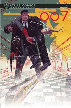 JAMES BOND -  007 #1 ATLAS EDITION COVER J SIGNED BY PHILLIP KENNEDY JOHNSON 1
